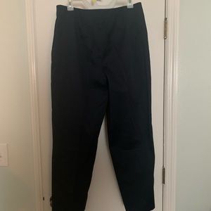 Talbots Navy flat front career pants size 12 NWT